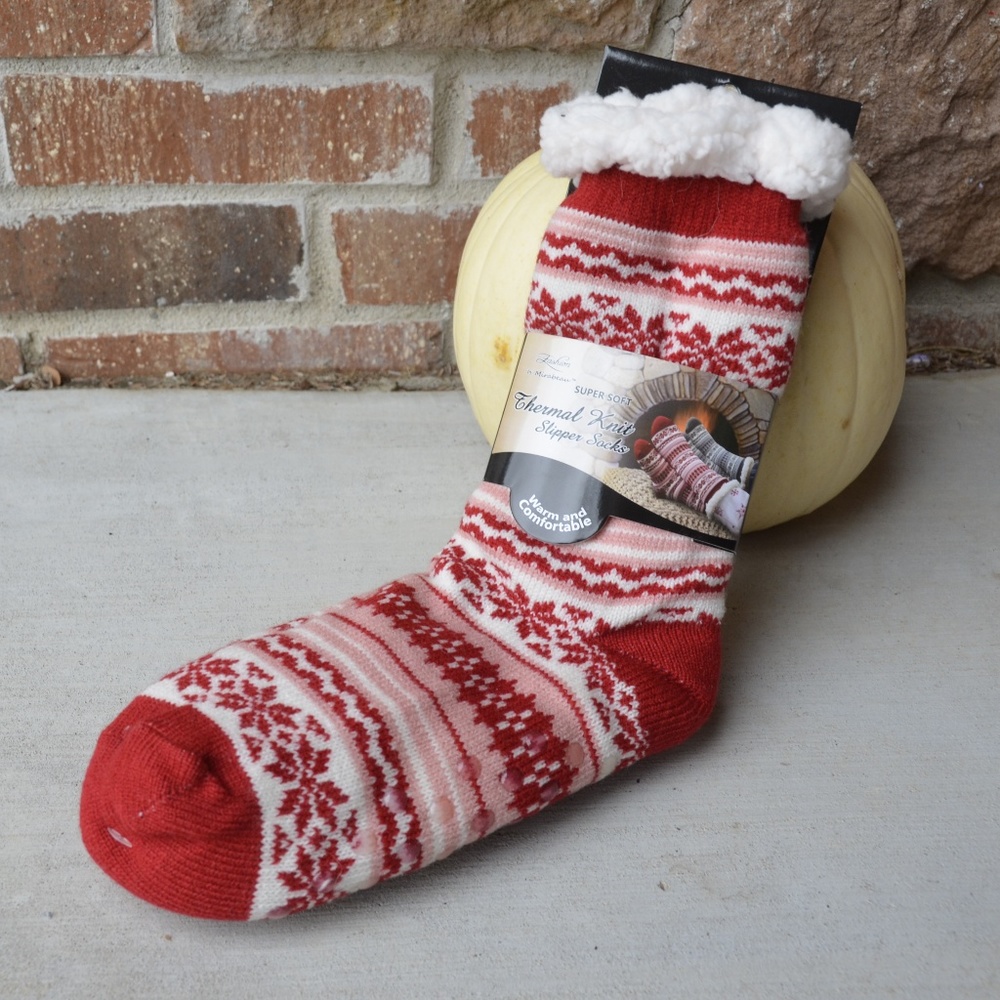 Thermal Knit Slipper Socks